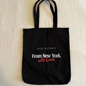 NWOT: Hugh Jackman From New York with Love Tote & Signed Poster